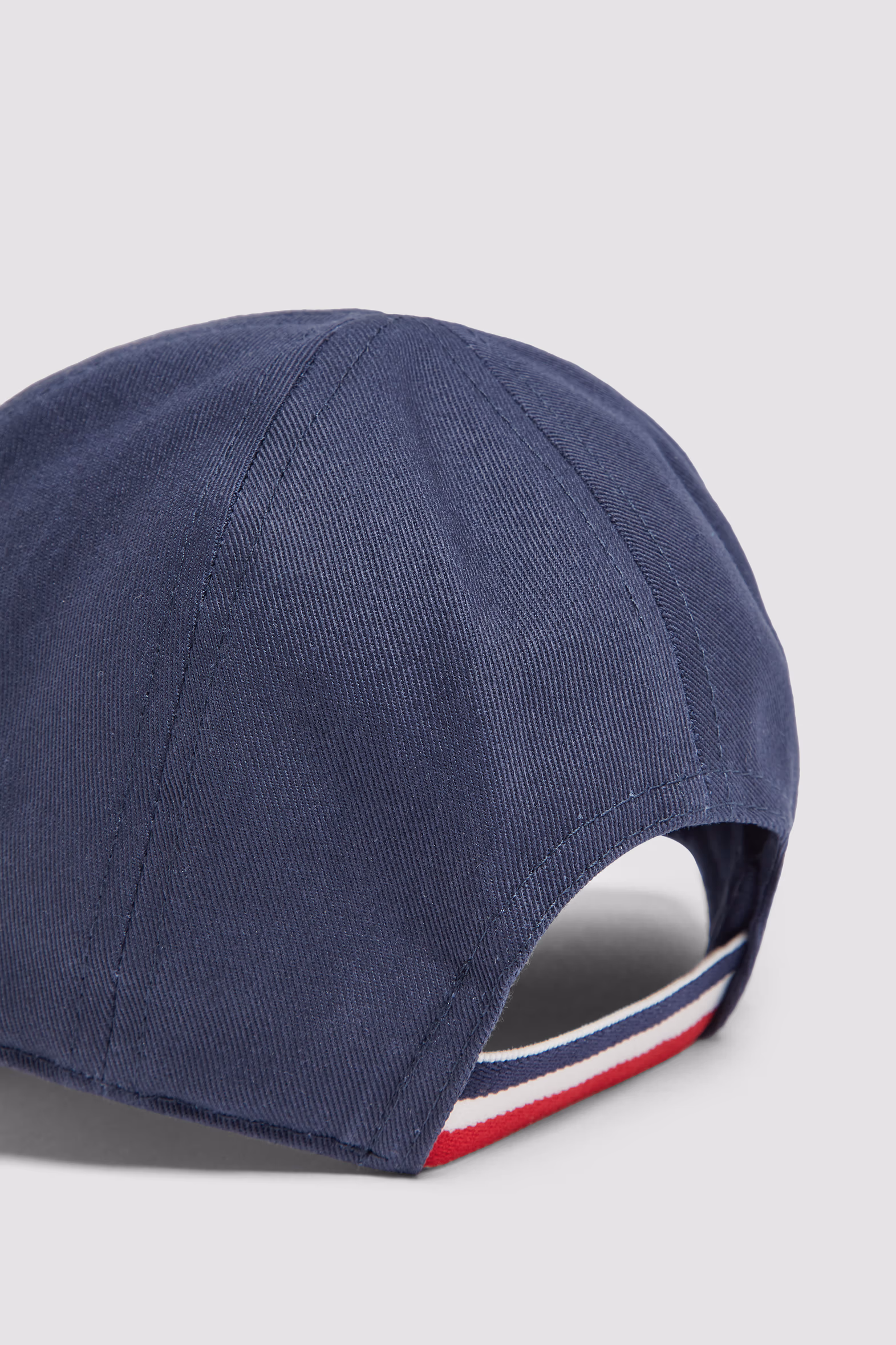 Gorra de béisbol de gabardina de algodón Niño Azul Moncler 2
